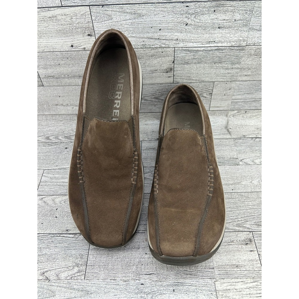 Merrell‎ Primo Seal Moc Womens 6.5 Slip On Suede Shoes Dark Taupe 83534